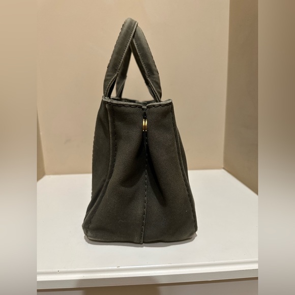 Prada Canapa Tote Militare (army green) - Picture 5 of 13